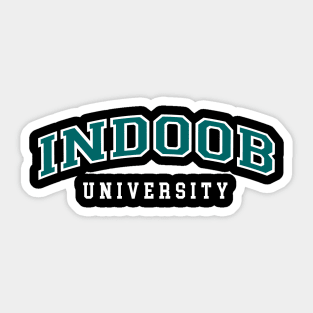 Indoob University Sticker